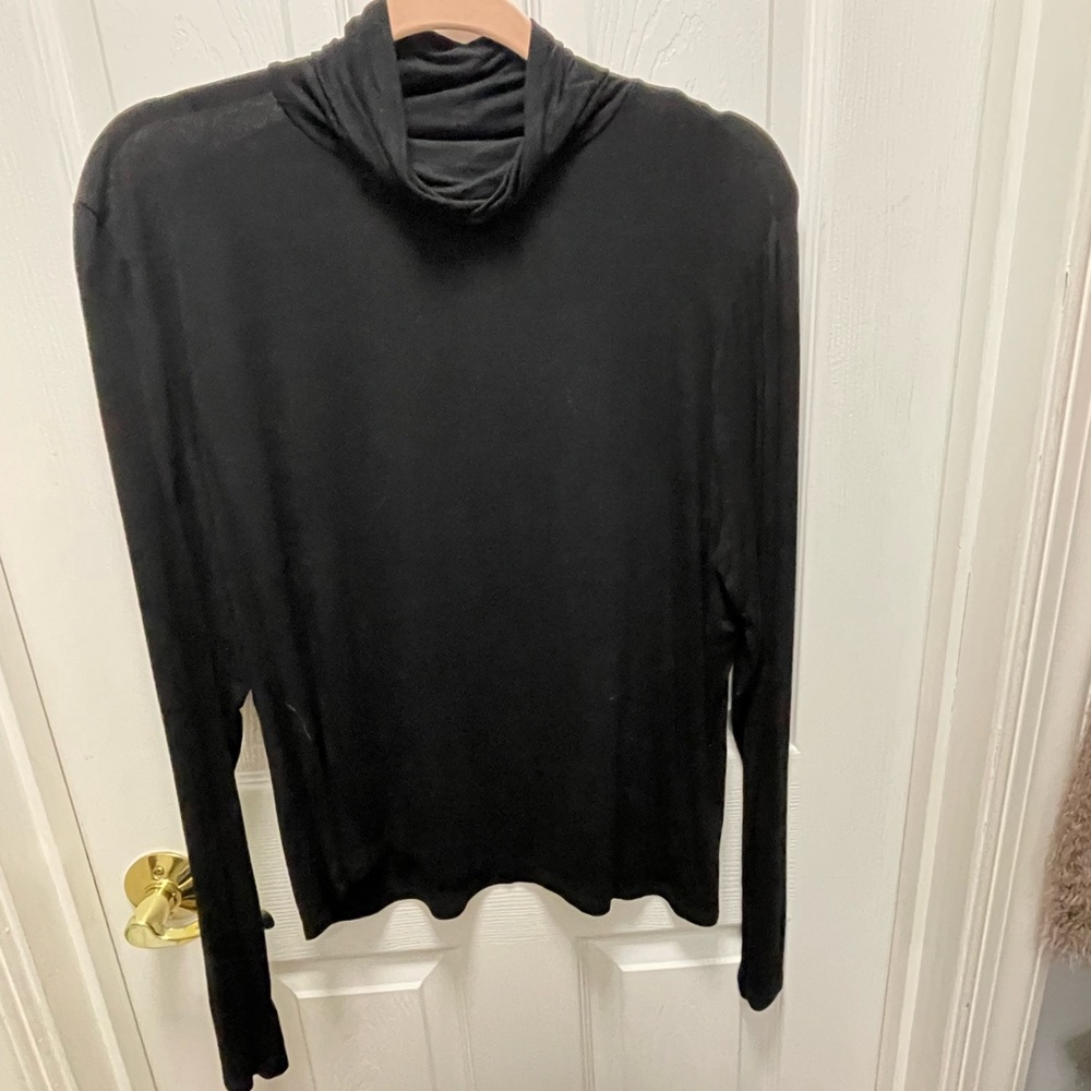 Black Turtleneck Top